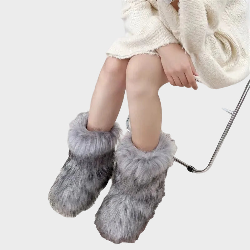 Luna - Μπότες από Ψεύτικη Γούνα