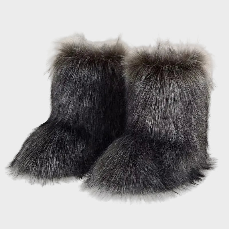 Luna - Μπότες από Ψεύτικη Γούνα