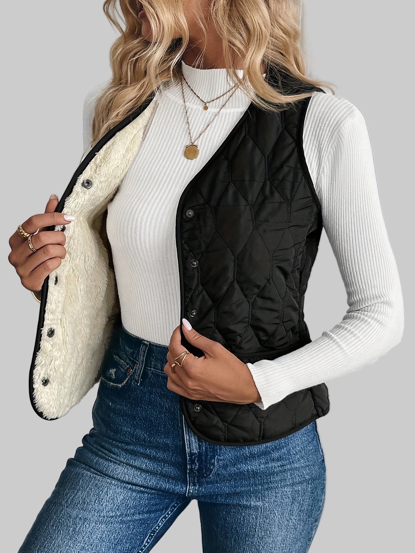 Pique καπιτονέ μπόμπερ γιλέκο