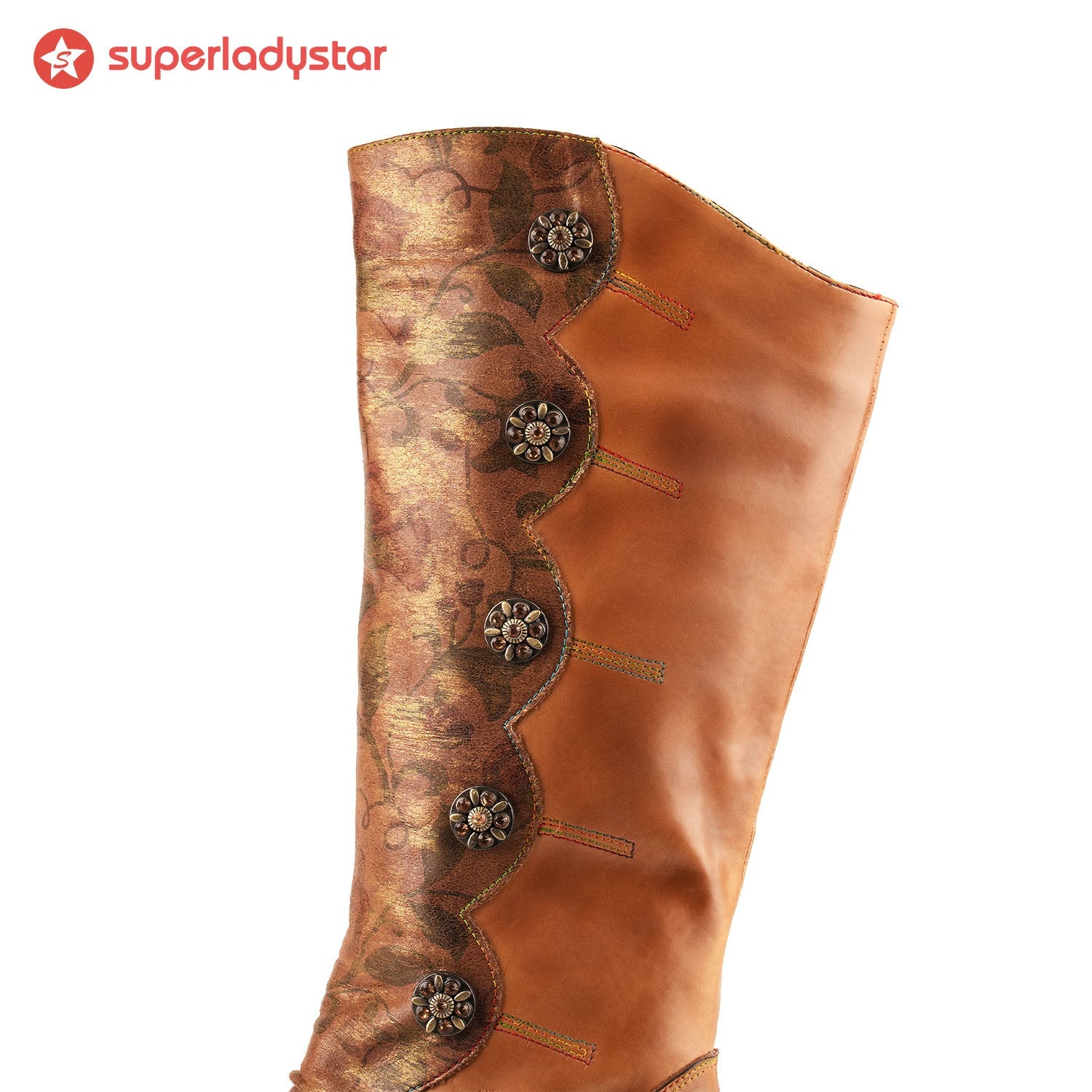 Vivien | Vintage Χειροποίητες Μπότες από Γνήσιο Δέρμα