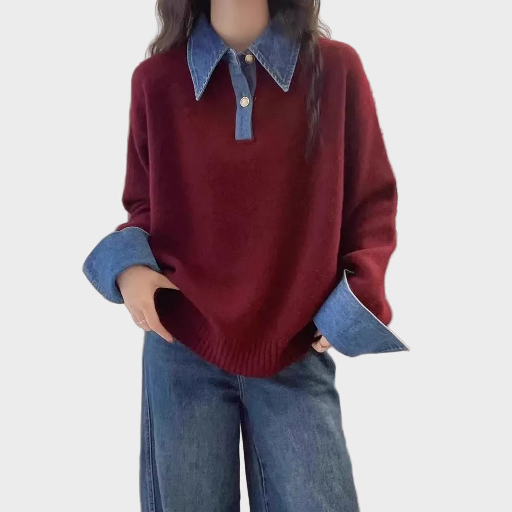 Harrow  | Πλεκτό Πουλόβερ με Γιακά (Harrow Knit Collar Sweater)