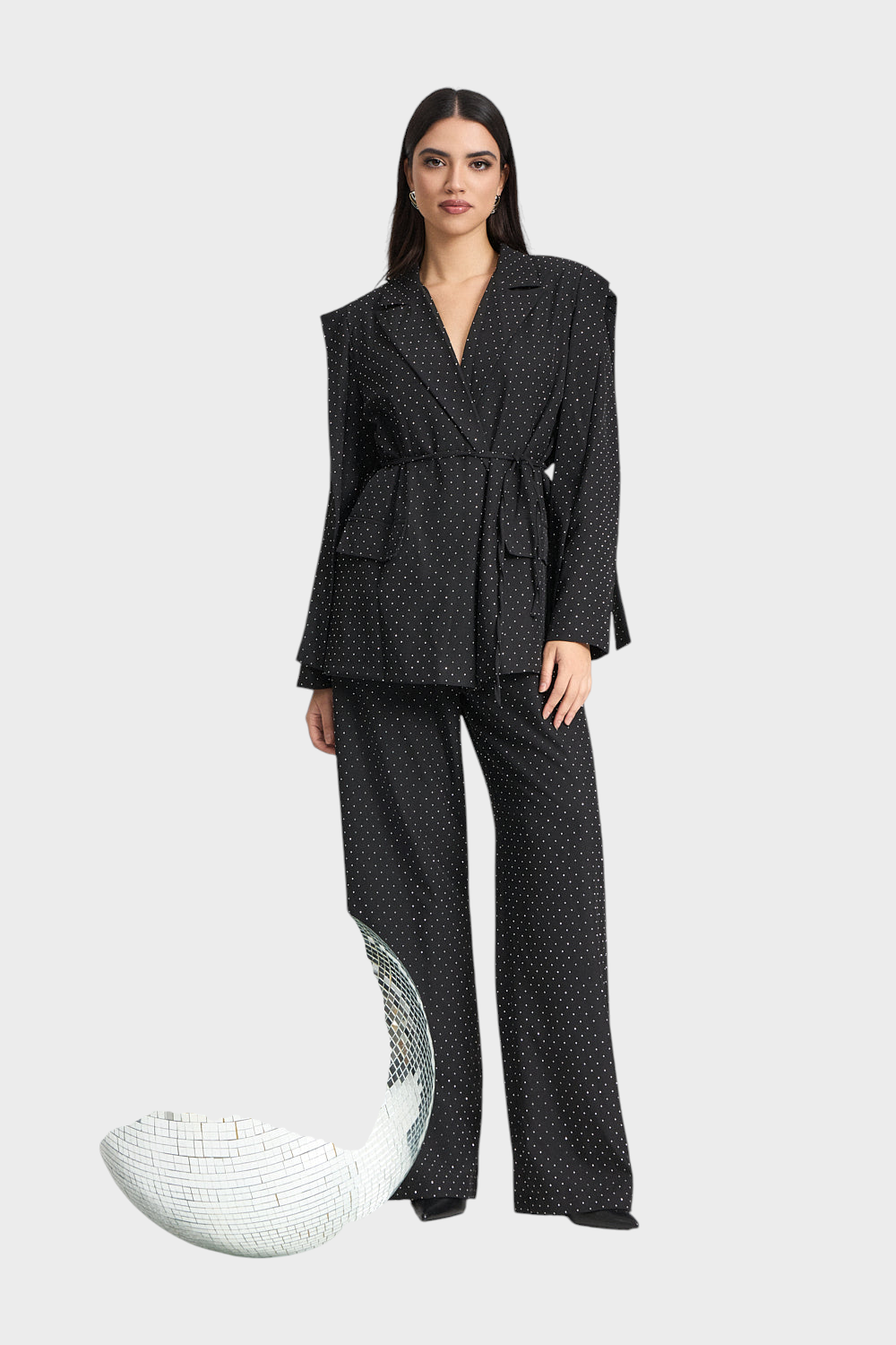 Σετ σακάκι και παντελόνι με στρας