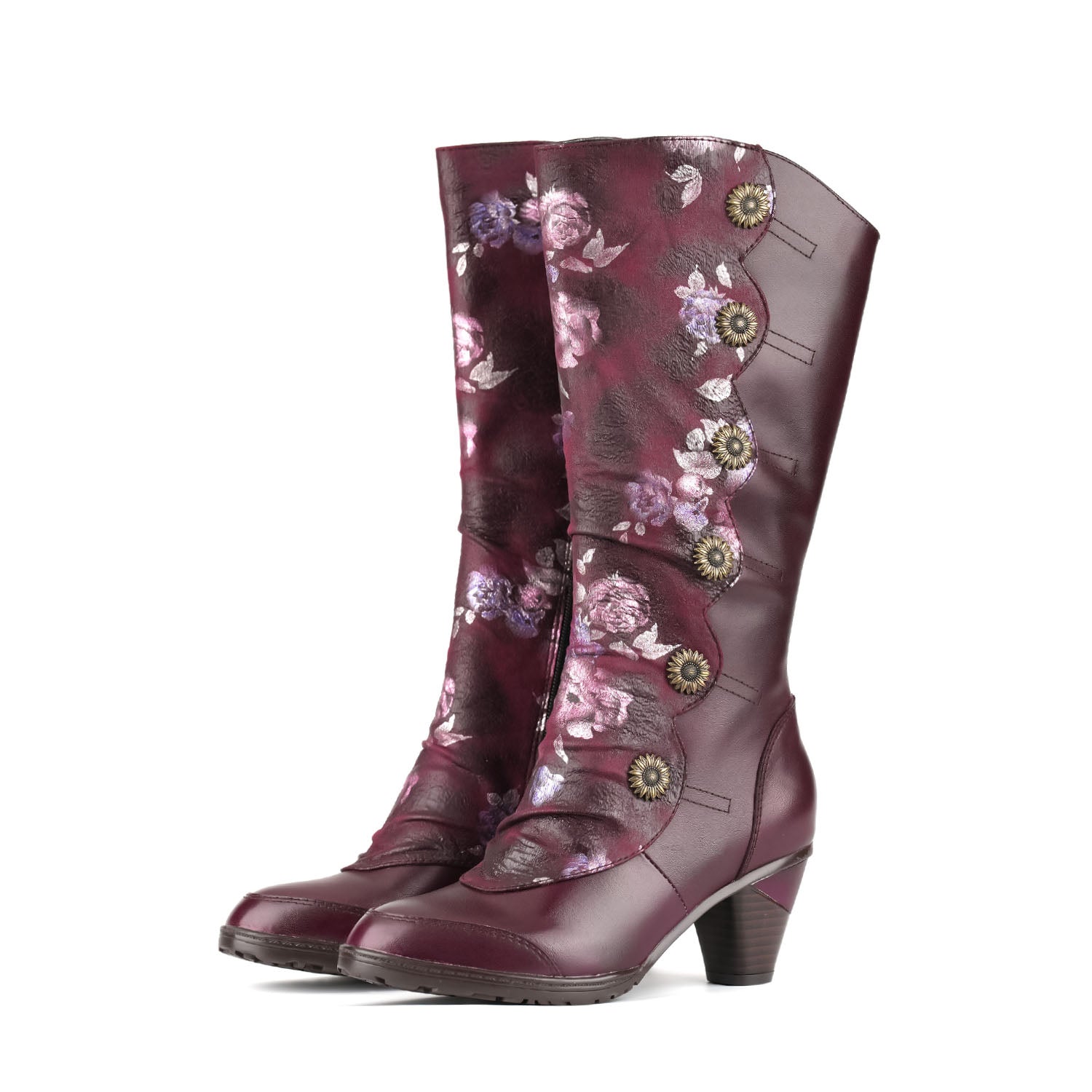 Vivien | Vintage Χειροποίητες Μπότες από Γνήσιο Δέρμα