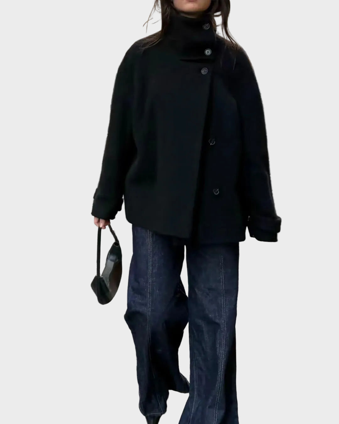 Rosalia Κομψό Μπουφάν με Όρθιο Γιακά