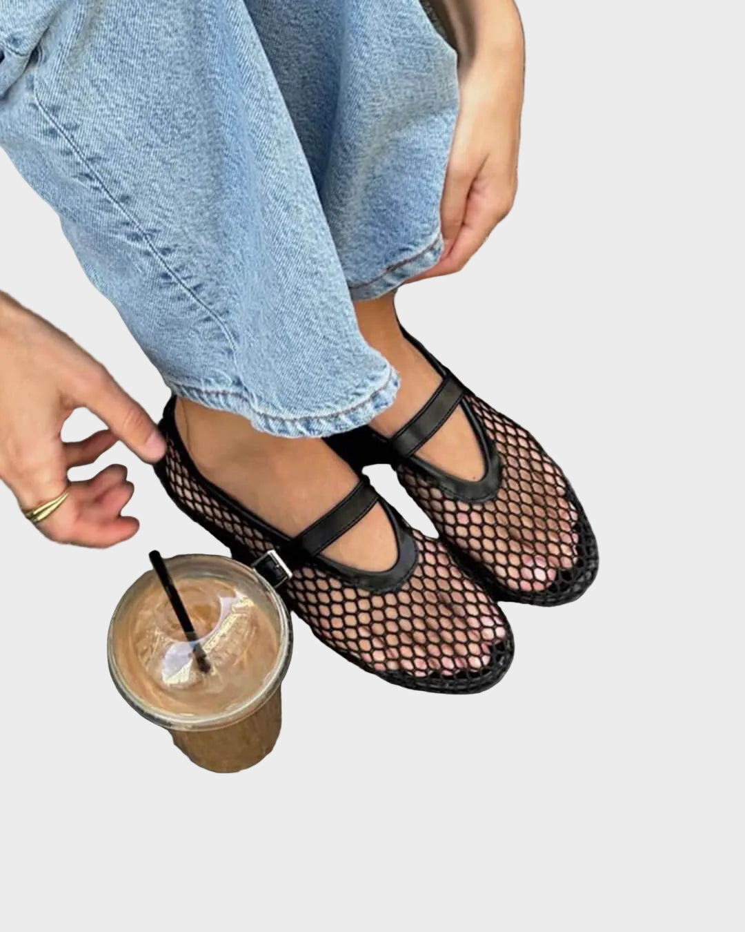 Margaux Mesh Ballet Flats