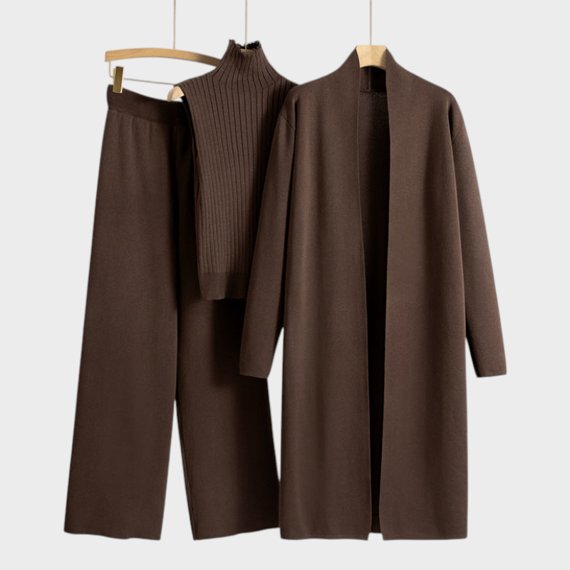 Sandra | Μακρύ Καρντιγκάν Τριών Τεμαχίων