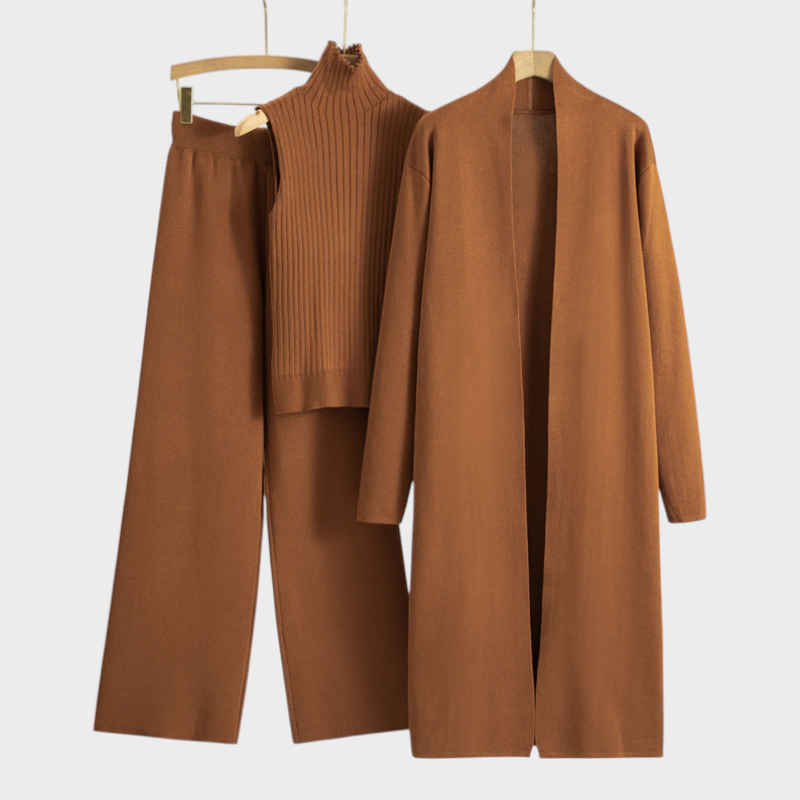 Sandra | Μακρύ Καρντιγκάν Τριών Τεμαχίων