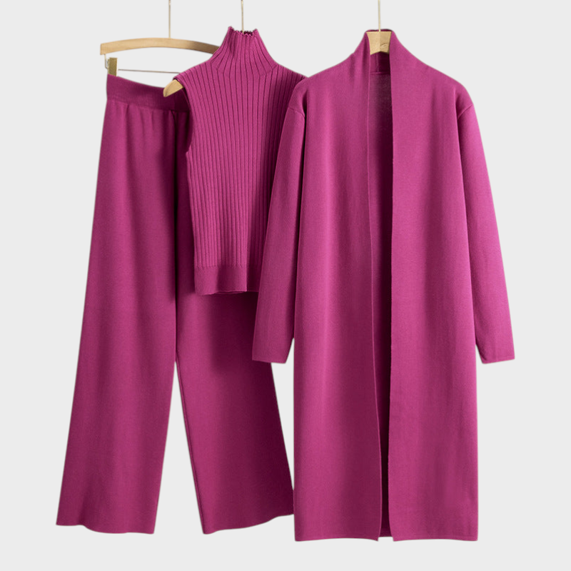 Sandra | Μακρύ Καρντιγκάν Τριών Τεμαχίων