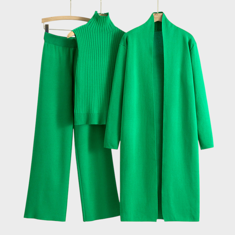 Sandra | Μακρύ Καρντιγκάν Τριών Τεμαχίων