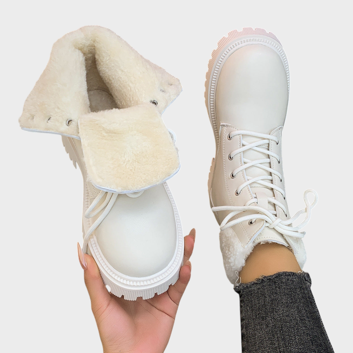 Rachel | Γυναικείες Χειμερινές Μπότες από Βαμβάκι