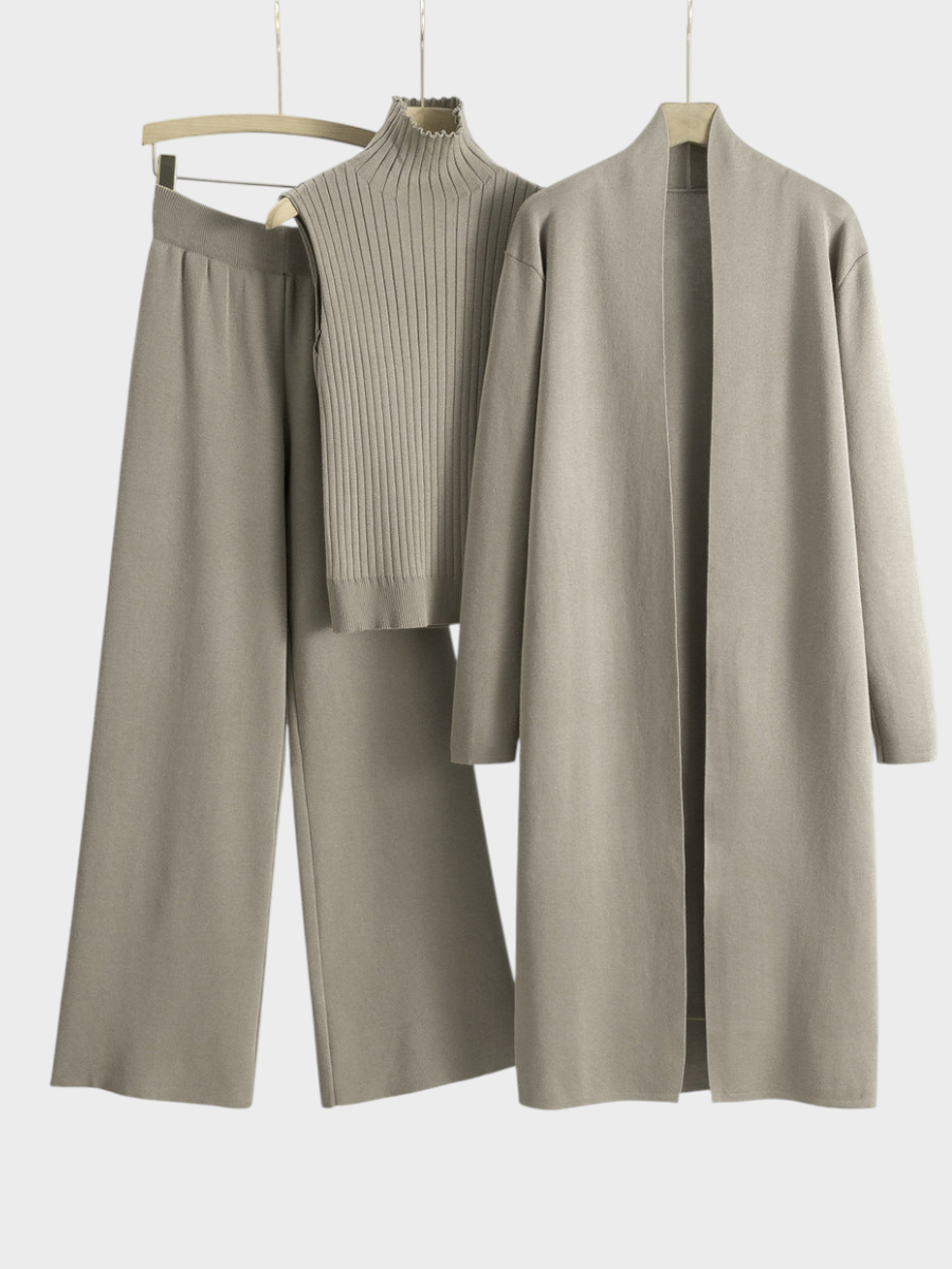 Sandra | Μακρύ Καρντιγκάν Τριών Τεμαχίων