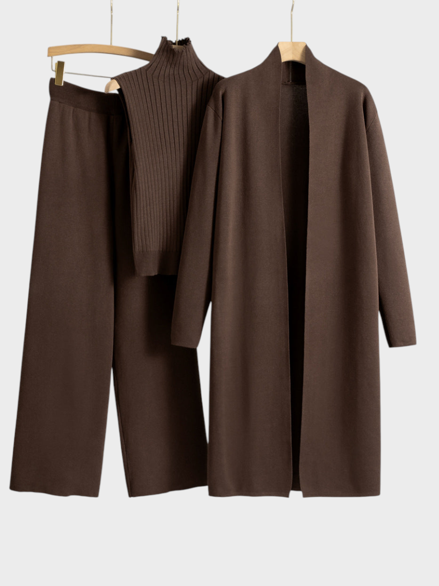 Sandra | Μακρύ Καρντιγκάν Τριών Τεμαχίων