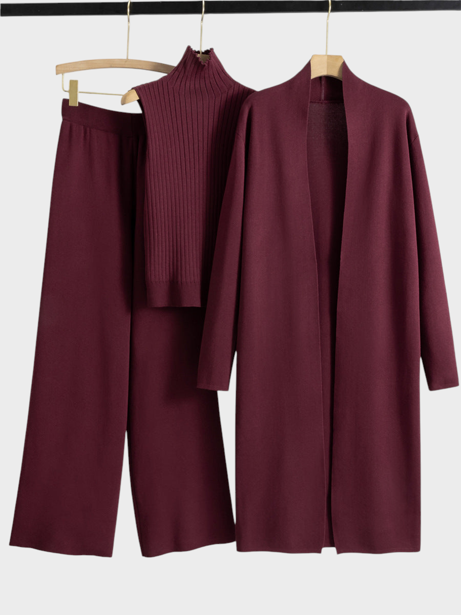 Sandra | Μακρύ Καρντιγκάν Τριών Τεμαχίων