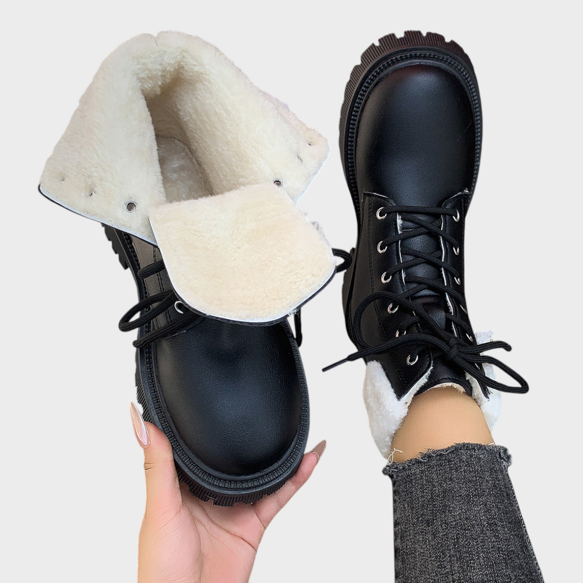 Rachel | Γυναικείες Χειμερινές Μπότες από Βαμβάκι