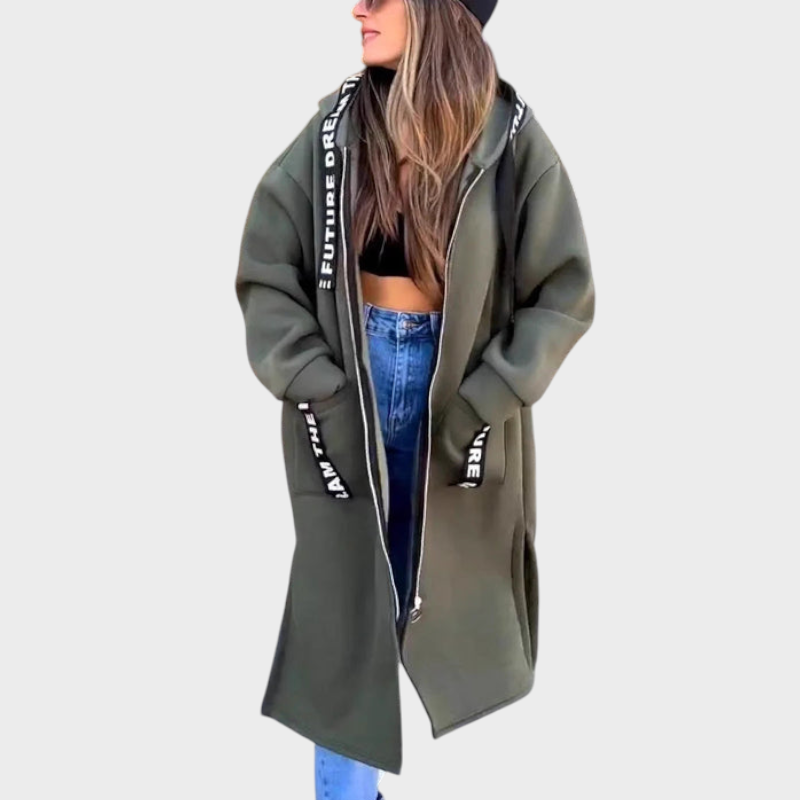 Sammy | Γυναικείο Μακρύ Φούτερ με Κουκούλα