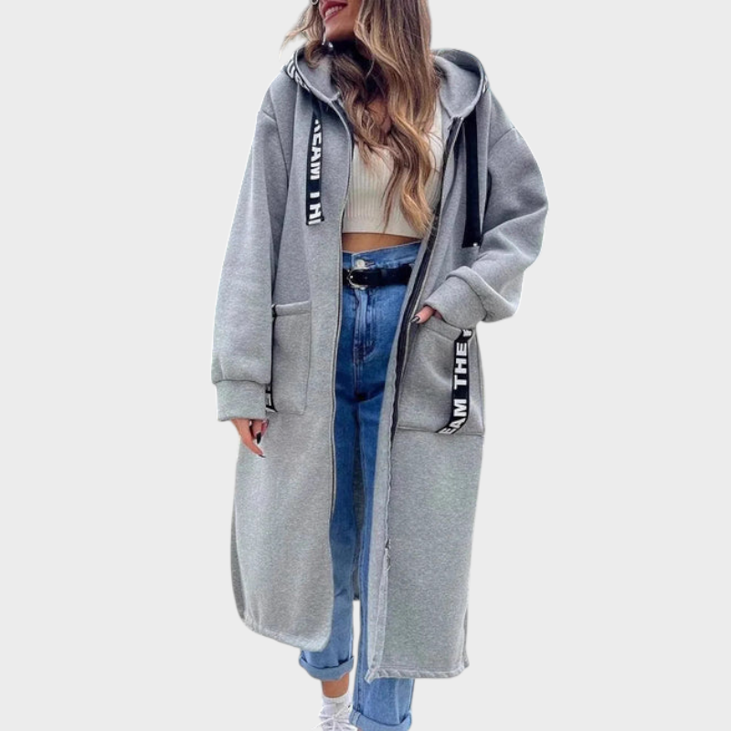 Sammy | Γυναικείο Μακρύ Φούτερ με Κουκούλα