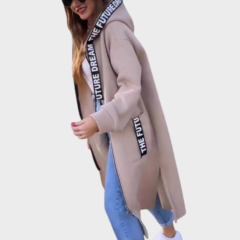 Sammy | Γυναικείο Μακρύ Φούτερ με Κουκούλα