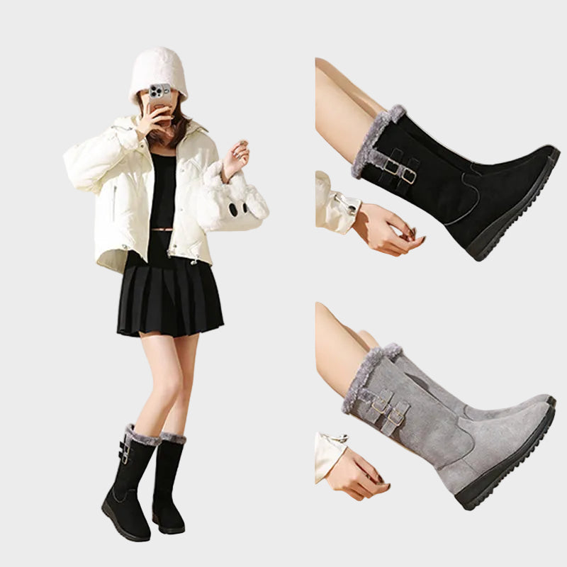 Mikasa | Γυναικείες Μπότες Χιονιού έως τη Γάμπα, Ζεστές & Κομψές