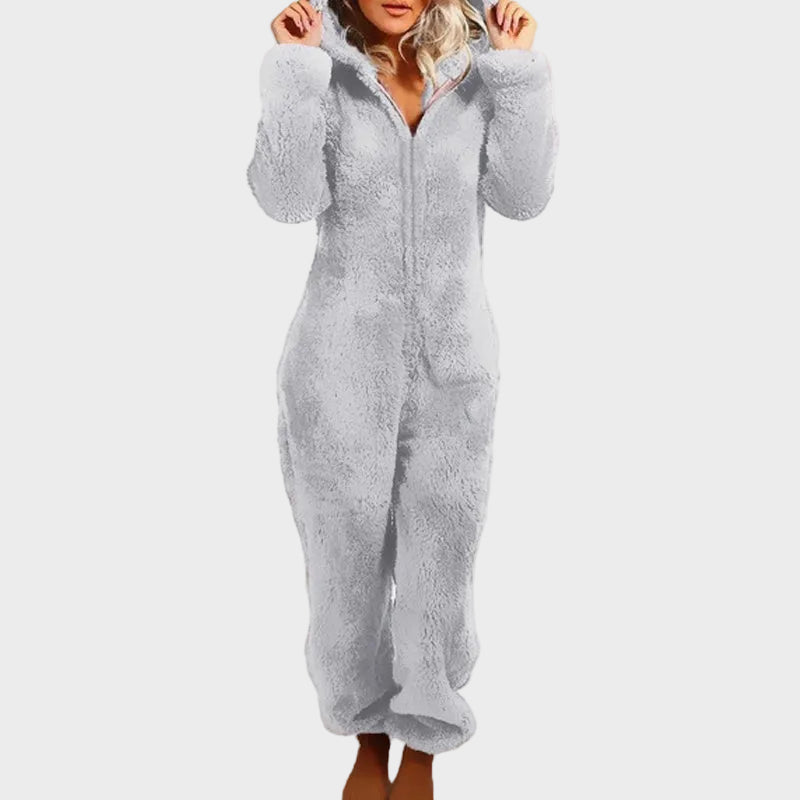 Klara |Ultra-Soft Hooded Onesie for Lounging – Plush Fabric, Playful Design & Comfortable Fit