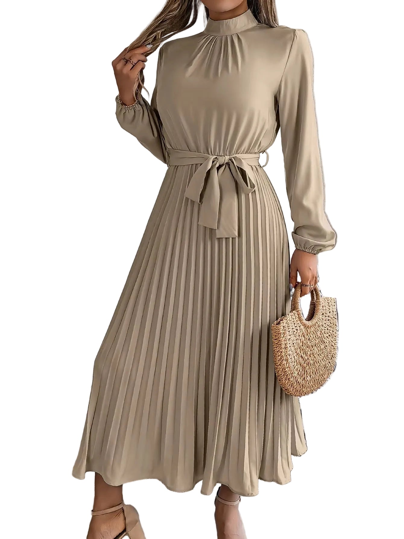 Sorayae | Κομψό Πλισέ Μάξι Φόρεμα (Elegant Pleated Maxi Dress)